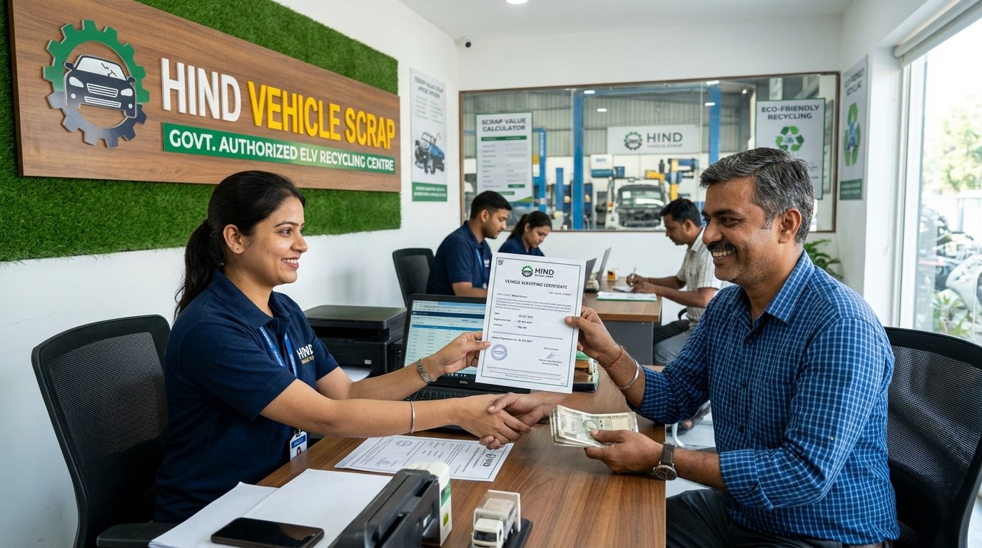 Hind Vehicle Scrap Customer Handover