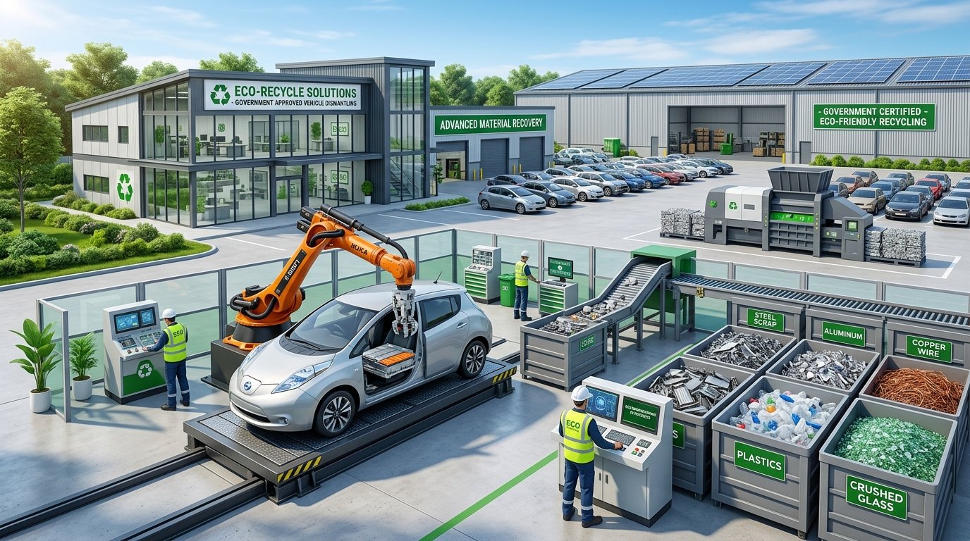 Eco-Friendly Recycling Plant - Hind Vehicle Scrap